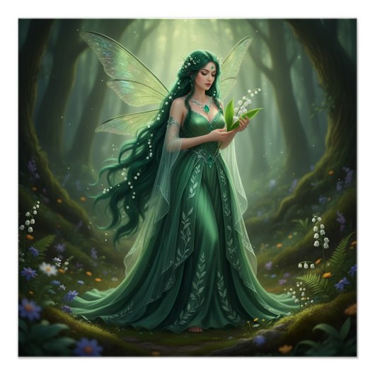 Mooie mei Emerald Fairy Perfect Poster (Voorkant)