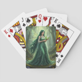 Mooie mei Emerald Fairy Pokerkaarten