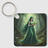 Mooie mei Emerald Fairy Sleutelhanger (Voorkant)