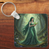Mooie mei Emerald Fairy Sleutelhanger (Voorkant)