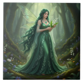 Mooie mei Emerald Fairy Tegeltje