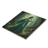 Mooie mei Emerald Fairy Tegeltje (Zijkant)