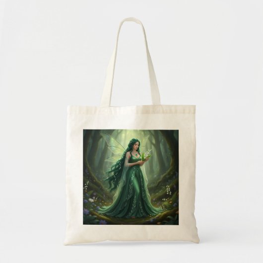 Mooie mei Emerald Fairy Tote Bag (Voorkant)