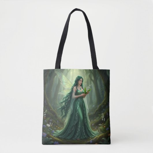 Mooie mei Emerald Fairy Tote Bag (Voorkant)