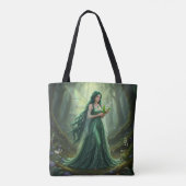 Mooie mei Emerald Fairy Tote Bag (Achterkant)