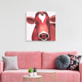 Mooie meid  canvas afdruk (Insitu (Woonkamer))