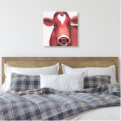 Mooie meid  canvas afdruk (Insitu (Slaapkamer))