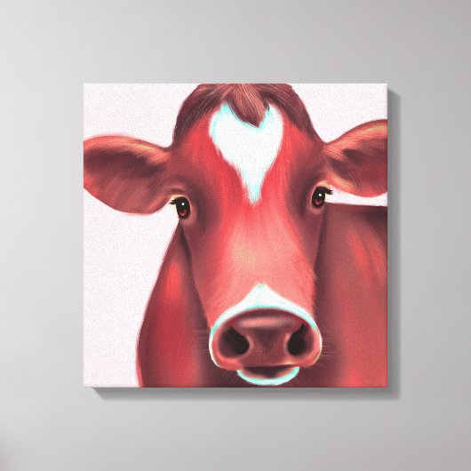 Mooie meid  canvas afdruk (Voorkant)