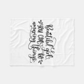 Mooie meid die je kunt verbijsterd meiden fleece deken (Voorkant (Horizontaal))