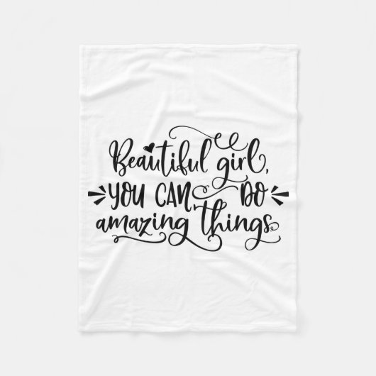 Mooie meid die je kunt verbijsterd meiden fleece deken (Voorkant)