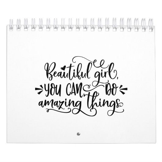 Mooie meid die je kunt verbijsterd meiden kalender (Hoes)