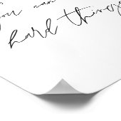 Mooie meid, je kunt hard doen poster (Hoek)