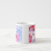 Mooie meid met bloemen. espresso kop (Voorkant)