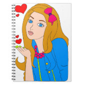 Mooie meid notitieboek (Voorkant)