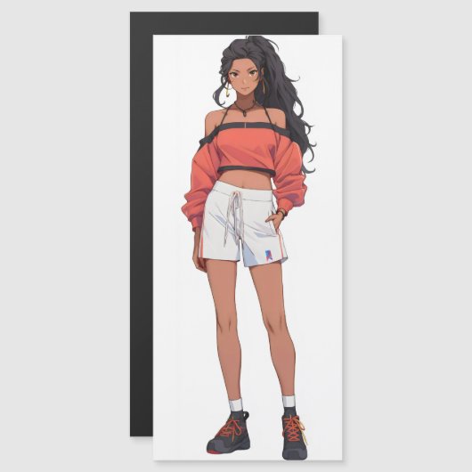 Mooie meisje sport anime (Voorkant / Achterkant)