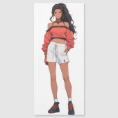 Mooie meisje sport anime (Voorkant)