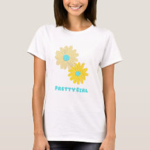 Mooie meisjes bloemen tshirt 