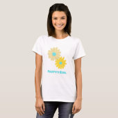 Mooie meisjes bloemen tshirt (Voorkant volledig)