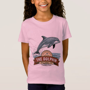 Mooie Meisjes Dolfijn Sterren Grafische T-Shirt