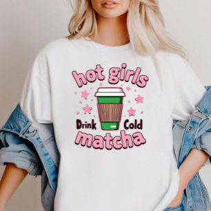 Mooie Meisjes drinken Matcha Thee Matcha T-Shirt