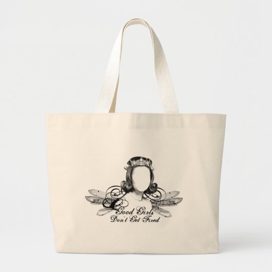 Mooie meisjes krijgen geen ruzie grote tote bag (Voorkant)