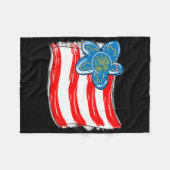 Mooie Meisjes Stemmen Republikeins Grappig Conserv Fleece Deken (Voorkant (Horizontaal))