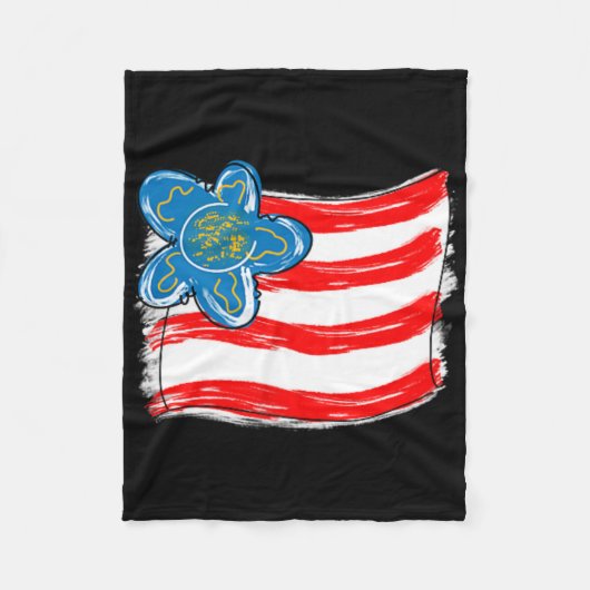 Mooie Meisjes Stemmen Republikeins Grappig Conserv Fleece Deken (Voorkant)