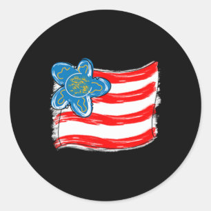 Mooie Meisjes Stemmen Republikeins Grappig Conserv Ronde Sticker