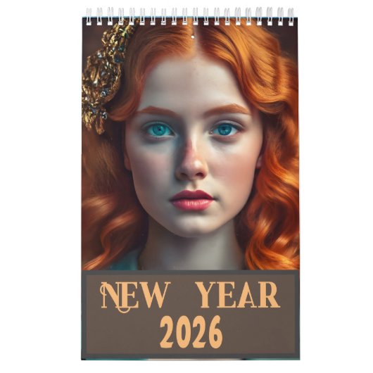 Mooie meisjes van alle etniciteiten Nieuwjaar 2025 Kalender (Hoes)