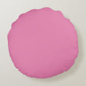 Mooie Meisjesachtige Blos Roze Pastel Blauwe Stip Rond Kussen (Achterkant)