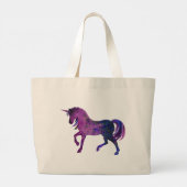 Mooie, meisjesachtige, gepersonaliseerde paarse wa grote tote bag (Achterkant)