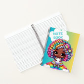 Mooie meisjesachtige notebook ontwerp/ Chibi  Notitieboek (Binnen)