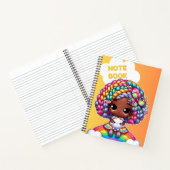 Mooie meisjesachtige notebook ontwerp/ Chibi Notitieboek (Binnen)