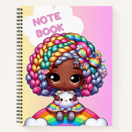 Mooie meisjesachtige notebook ontwerp/ Chibi Notitieboek
