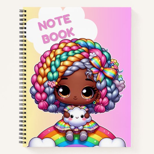Mooie meisjesachtige notitieboekontwerp/ Chibi  Notitieboek (Voorkant)