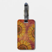 Mooie meisjesachtige rustieke boho-houten mooie zo bagagelabel (Achterkant verticaal)