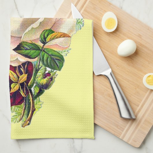 Mooie  meisjeskunst theedoek (Quarter Fold)