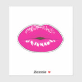 Mooie Meisjeslippen, Kus Sticker (Vel)