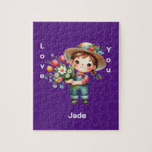 Mooie meisjesnaam legpuzzel