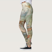  mooie meisjesZeemeermin onder het Zee Leggings (Links)