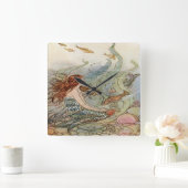  mooie meisjesZeemeermin onder het Zee Vierkante Klok (Huis)