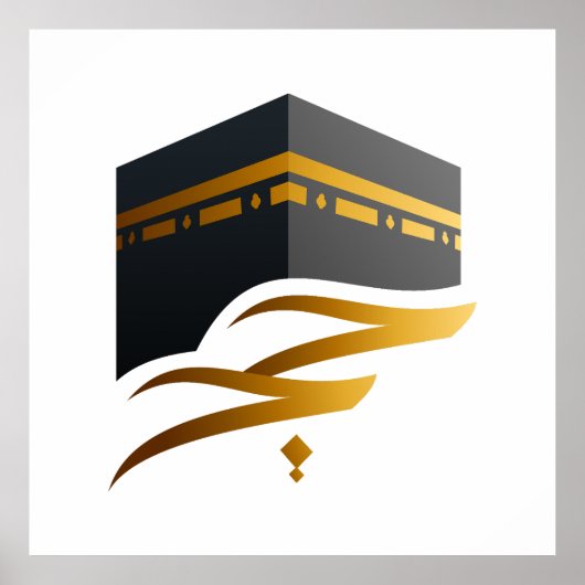 Mooie Mekka Islamitische kaaba cadeau poster (Voorkant)