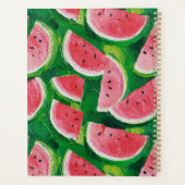 Mooie meloenen patroon script naam Recept Planner (Achterkant)