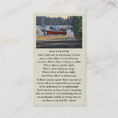 Mooie Memorial begrafenisboot Kaart Visitekaartje (Voorkant)