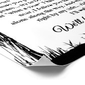 Mooie Memorial/Onthoud mij Poster (Hoek)