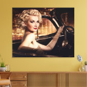 Mooie mensen trekken vrouwen terug in Converteerba Canvas Afdruk (Insitu (Woonkamer))