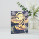 Mooie Mermaid Fantasy art Briefkaart (Staand voorkant)