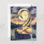 Mooie Mermaid Fantasy art Briefkaart (Voorkant / Achterkant)