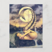 Mooie Mermaid Fantasy art Briefkaart (Voorkant)