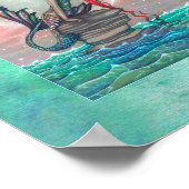 Mooie Mermaid Fantasy Art van Molly Harrison Poster (Hoek)